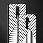 classic white black patten glass case for redmi note 8 pro image-2