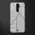 classic white black patten glass case for redmi note 8 pro image