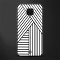 classic white black patten glass case for redmi note 9 pro image