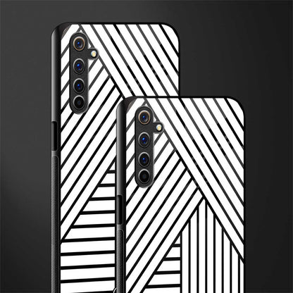 classic white black patten glass case for realme 6i image-2