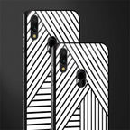 classic white black patten glass case for redmi note 7s image-2