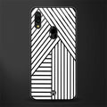 classic white black patten glass case for redmi note 7s image