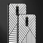 classic white black patten glass case for redmi 8 image-2