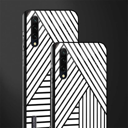 classic white black patten glass case for mi a3 redmi a3 image-2