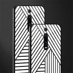 classic white black patten glass case for redmi k20 pro image-2