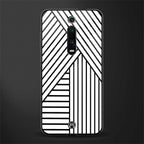 classic white black patten glass case for redmi k20 pro image