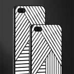 classic white black patten glass case for realme c1 image-2