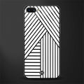 classic white black patten glass case for realme c1 image