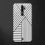 classic white black patten glass case for oppo a9 2020 image