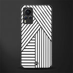 classic white black patten glass case for vivo x60 pro image