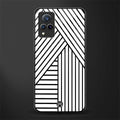 classic white black patten glass case for vivo v21 5g image