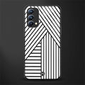 classic white black patten glass case for oppo f19 image