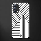classic white black patten glass case for oppo f19 image