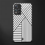 classic white black patten glass case for xiaomi 11i 5g image