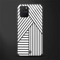 classic white black patten glass case for samsung galaxy s10 lite image