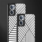 classic white black patten glass case for oneplus nord ce 2 5g image-2