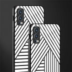 classic white black patten glass case for oneplus nord 2 5g image-2
