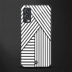 classic white black patten glass case for oneplus nord 2 5g image