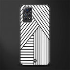 classic white black patten glass case for redmi note 11 pro image