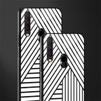 classic white black patten glass case for vivo y17 image-2
