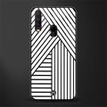 classic white black patten glass case for vivo y17 image