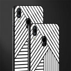 classic white black patten glass case for vivo y93 image-2