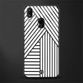 classic white black patten glass case for vivo y95 image