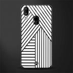 classic white black patten glass case for vivo y95 image