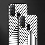 classic white black patten glass case for vivo y30 image-2