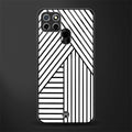 classic white black patten glass case for realme narzo 20 image