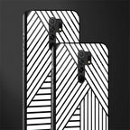 classic white black patten glass case for redmi 9 prime image-2