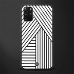 classic white black patten glass case for samsung galaxy s20 plus image