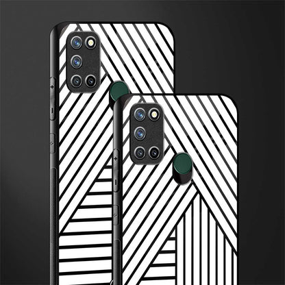 classic white black patten glass case for realme 7i image-2