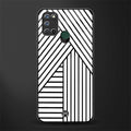 classic white black patten glass case for realme 7i image