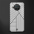 classic white black patten glass case for mi 10i