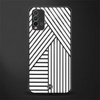 classic white black patten glass case for redmi 9 power