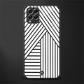 classic white black patten glass case for samsung galaxy f62