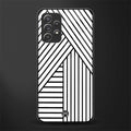 classic white black patten glass case for samsung galaxy a52s 5g image