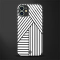 classic white black patten glass case for iphone 11 image