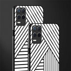 classic white black patten glass case for realme 8 5g image-2