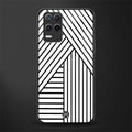 classic white black patten glass case for realme 8 5g image