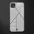 classic white black patten glass case for samsung galaxy a22 5g image