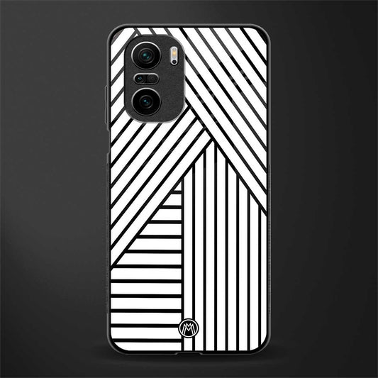 classic white black patten glass case for mi 11x 5g image