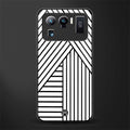 classic white black patten glass case for mi 11 ultra 5g image
