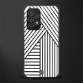 classic white black patten back phone cover | glass case for samsung galaxy a73 5g