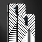 classic white black patten glass case for oneplus 7t pro image-2