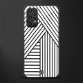 classic white black patten back phone cover | glass case for samsung galaxy a13 4g