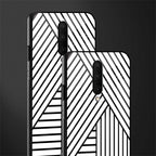 classic white black patten glass case for oneplus 7 pro image-2