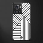classic white black patten back phone cover | glass case for oneplus 10r 5g