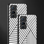 classic white black patten glass case for vivo x70 image-2